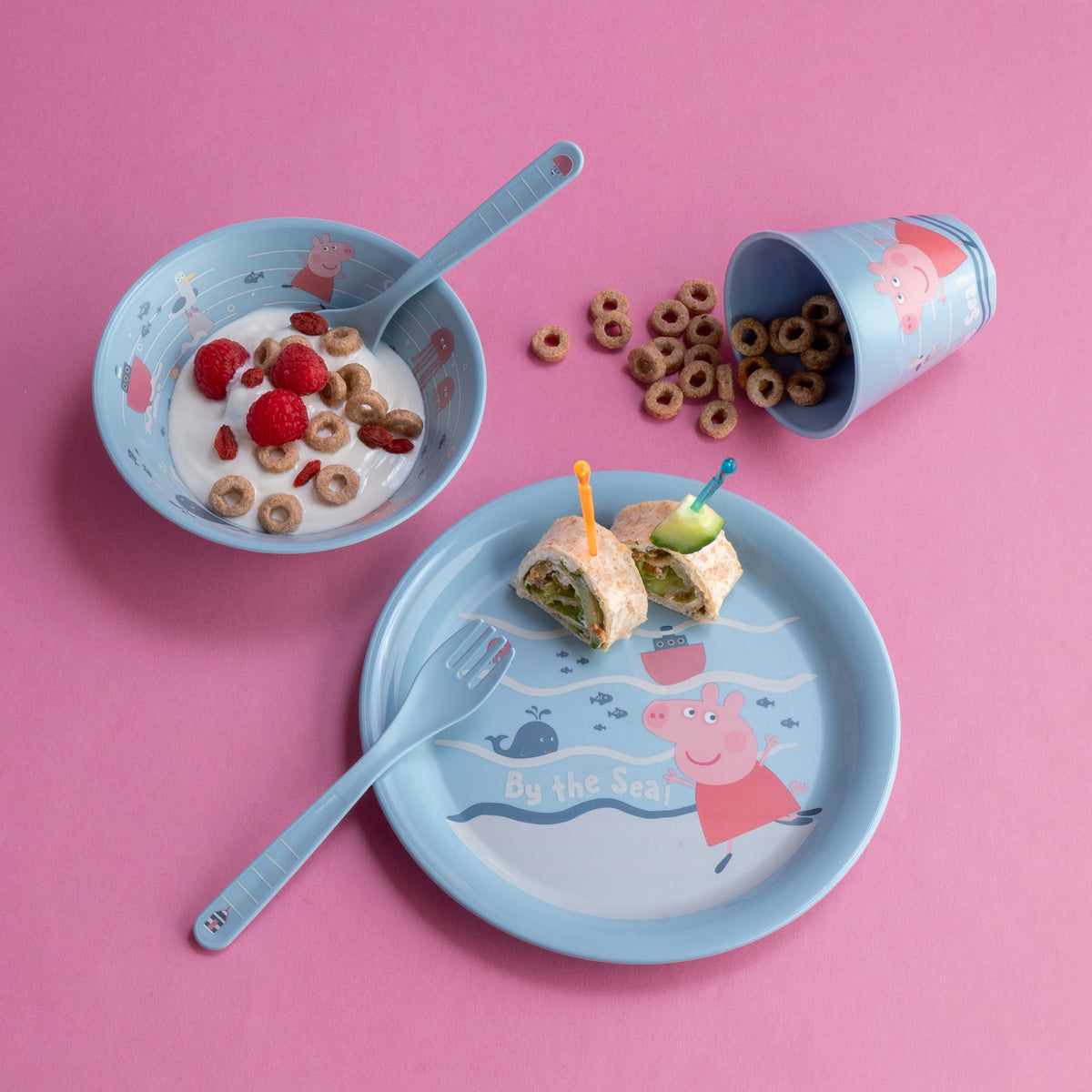 koziol set de vaisselle pour enfant PEPPA PIG WAVES AT HOME