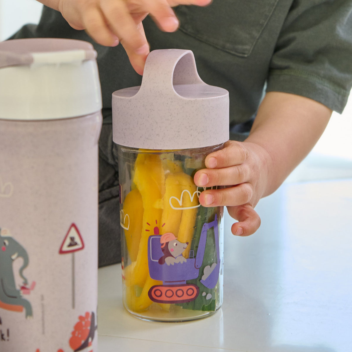 koziol pot à encas / gourde BUDDY SNACK 0,5 TRUCKS
