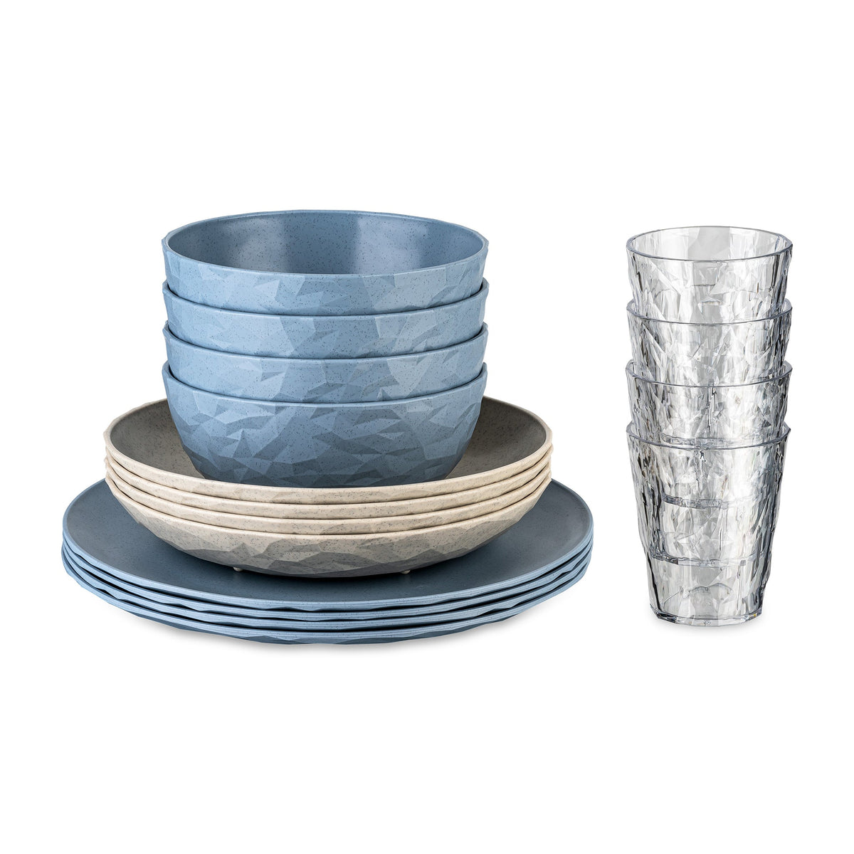koziol set de vaisselle 16 pièces CLUB SET GÖTEBORG