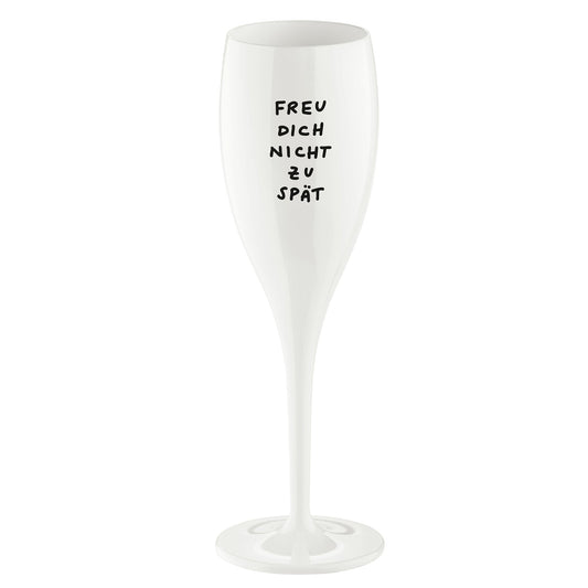 koziol verre imprimé CHEERS No. 1 FREU DICH NICHT ZU SPÄT