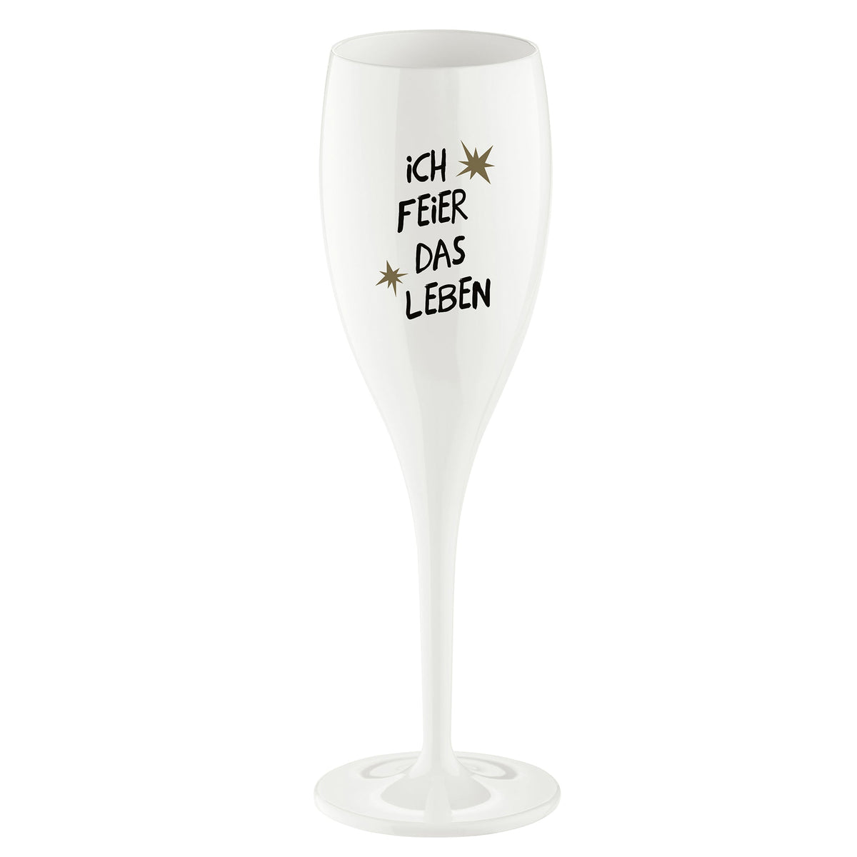 koziol verre imprimé CHEERS No. 1 ICH FEIER DAS LEBEN