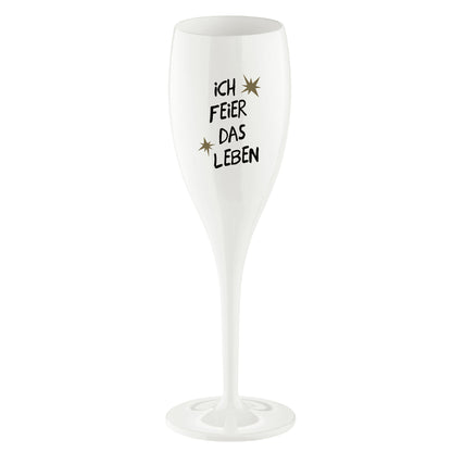 koziol verre imprimé CHEERS No. 1 ICH FEIER DAS LEBEN