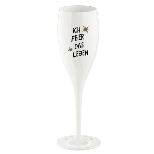 koziol verre imprimé CHEERS No. 1 ICH FEIER DAS LEBEN
