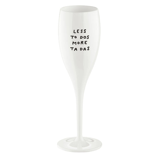 koziol verre imprimé CHEERS No. 1 LESS TO DOS MORE TA DAS