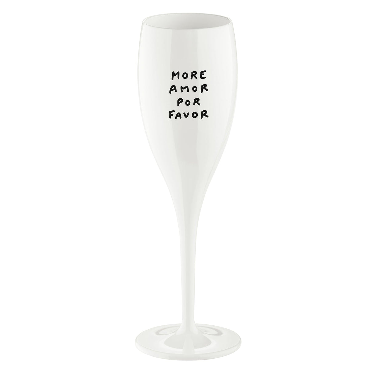 koziol printed glass CHEERS No. 1 MORE AMOR POR FAVOR