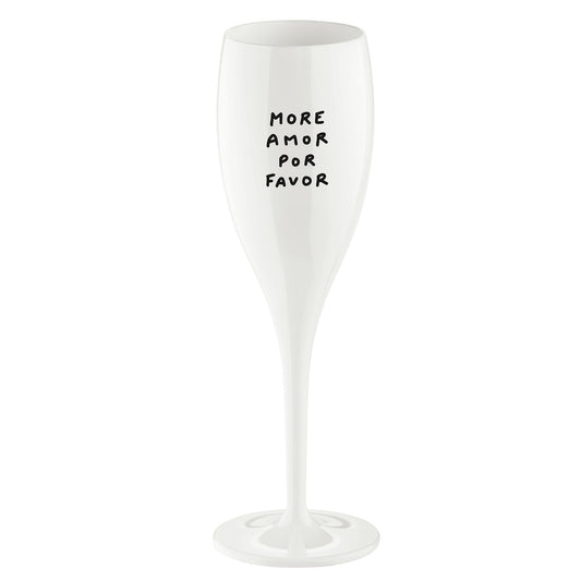 koziol verre imprimé CHEERS No. 1 MORE AMOR POR FAVOR
