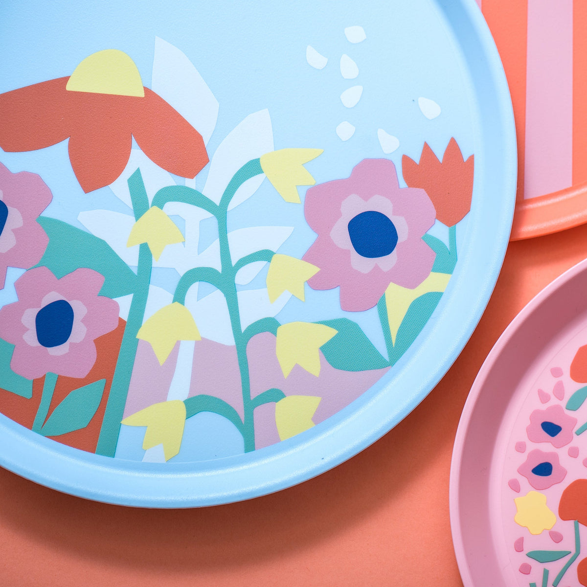 koziol Großer Teller  NORA PLATE 255mm BLOOMS