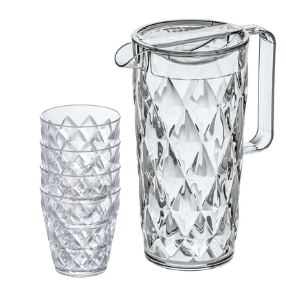 koziol jug with 4 cups