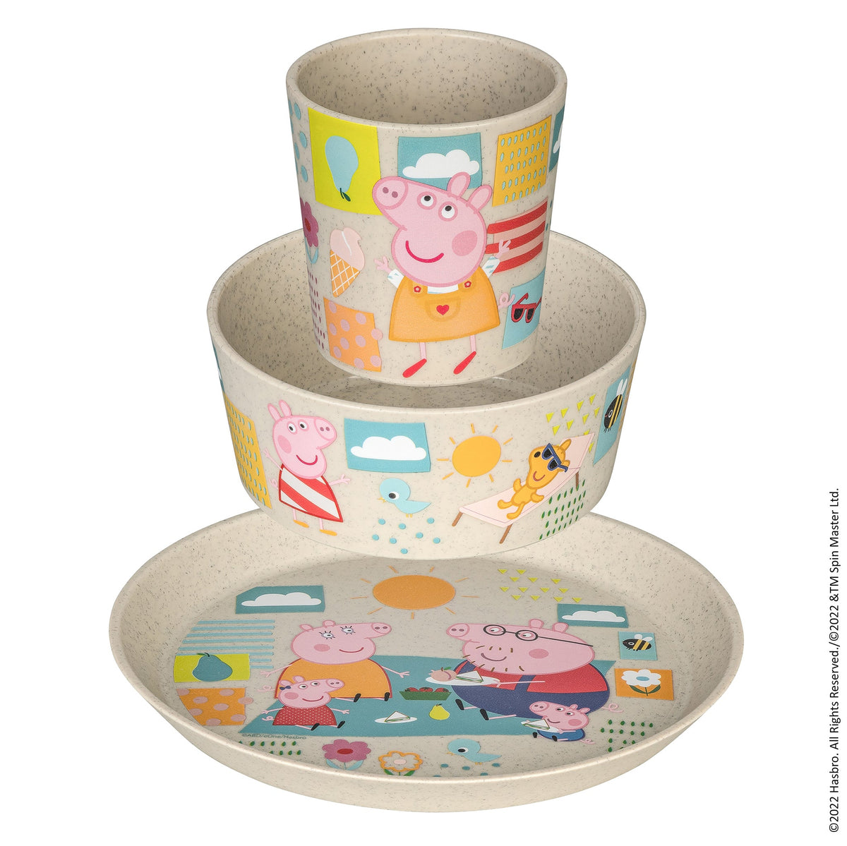 koziol Kindergeschirr-Set CONNECT PEPPA PIG