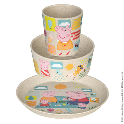 koziol Kindergeschirr-Set CONNECT PEPPA PIG