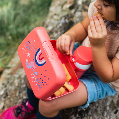 koziol lunch box with dividing tray CANDY L DREAMS