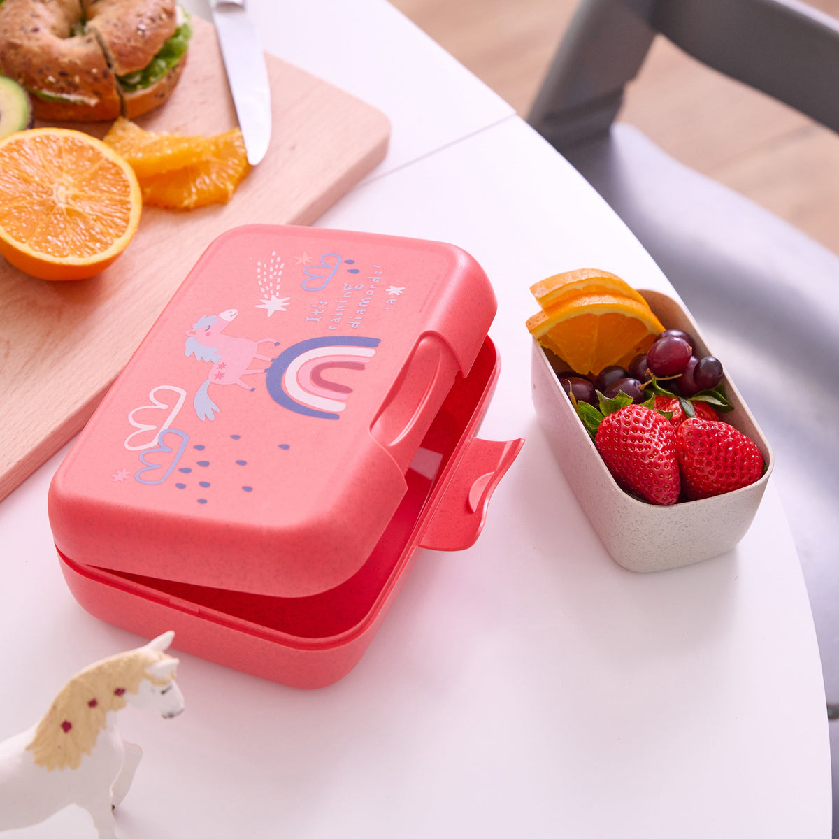 koziol lunch box with dividing tray CANDY L DREAMS