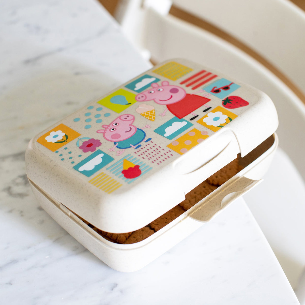 koziol lunch box with dividing tray CANDY L PEPPA PIG
