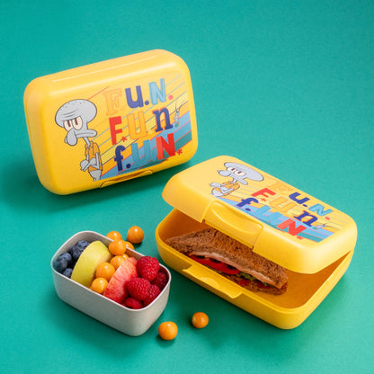 koziol lunch box with dividing tray CANDY L SPONGEBOB SQUIDWARD