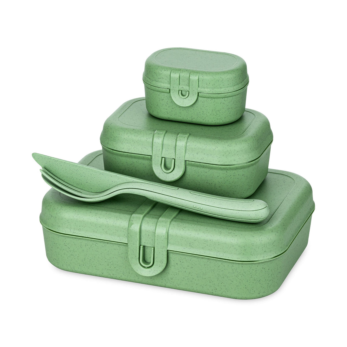koziol set de boîtes repas + set de couverts PASCAL READY