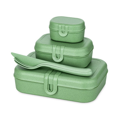 koziol set de boîtes repas + set de couverts PASCAL READY