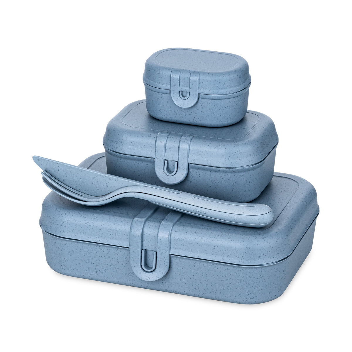 koziol set de boîtes repas + set de couverts PASCAL READY
