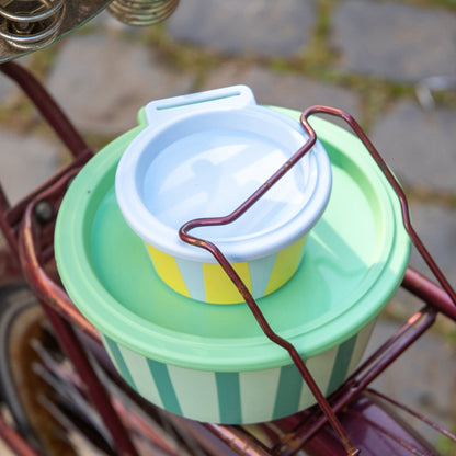 koziol bol avec couvercle NORA BOX 250ml STRIPES