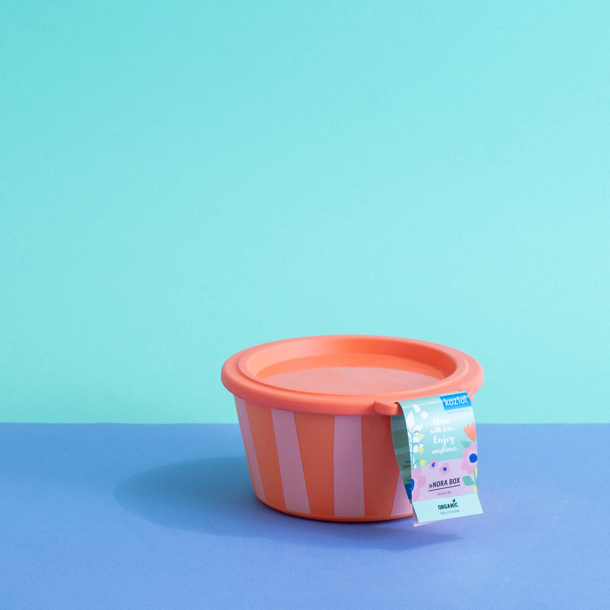 koziol bol avec couvercle NORA BOX 700ml STRIPES