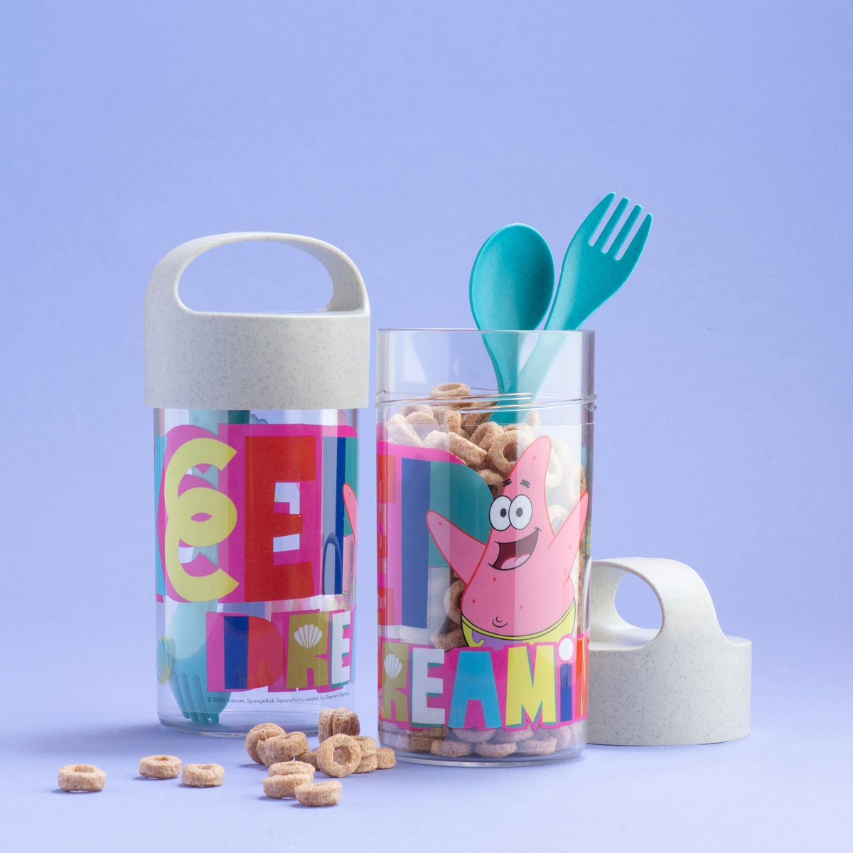 koziol pot à encas / gourde + Besteck BUDDY SNACK 0,5 SPONGEBOB PATRICK