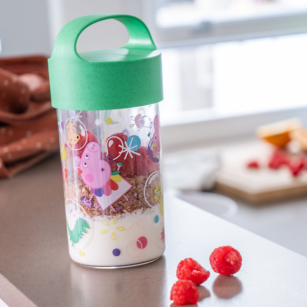 koziol Snackpot / Trinkflasche BUDDY SNACK 0,5 PEPPA PIG POP