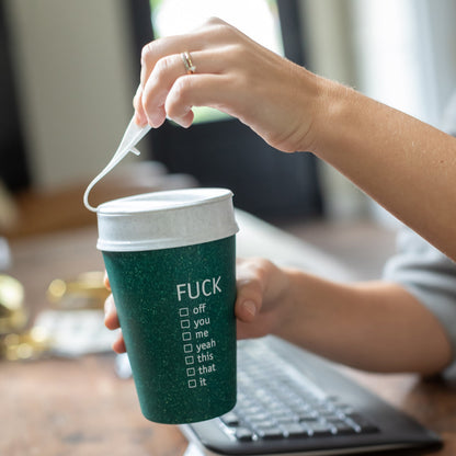 koziol insulated cup  ISO TO GO FUCK